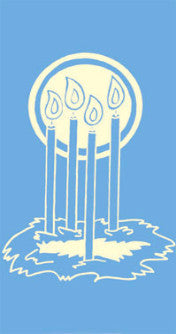 Advent Candles (BLUE) - Advent Banner